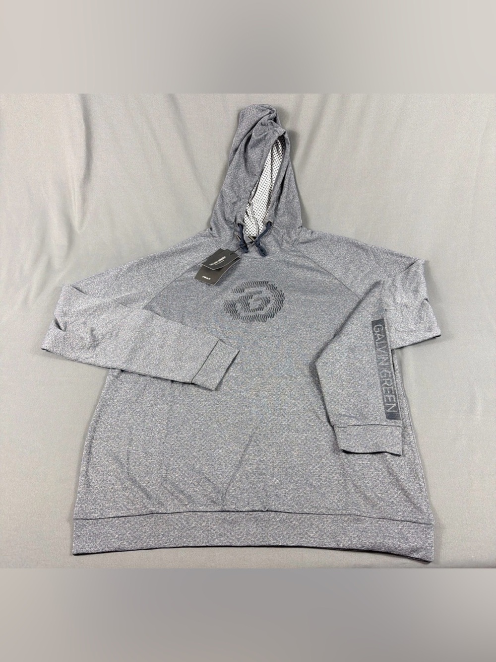 Galvin Green Golf Hoodie Desmond XL Navy Melange Polyester NWT MSRP $149